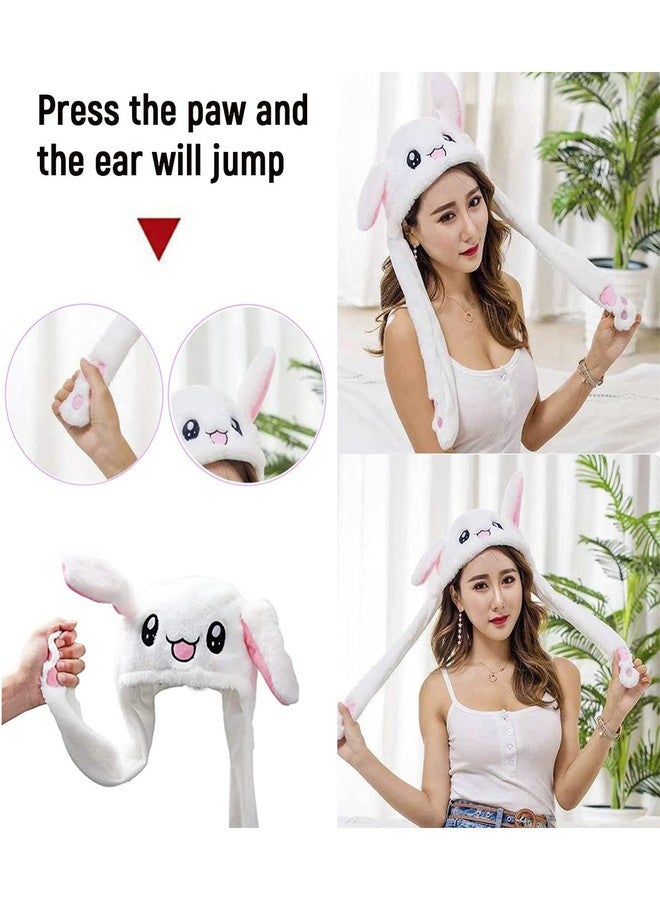 NUDFSY Bunny Caps, Cap For Girls, Winter Cap For Girls Funny Cute Plush Animal Cap With Paws For Kids Women Girl Party Holiday Birthday Dress Up Cosplay Costume Gift - Image 2